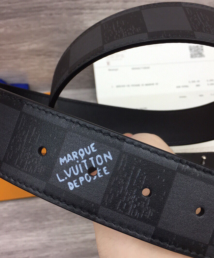 Louis Vuitton Belt LV Initials 40mm Reversible Belt Black