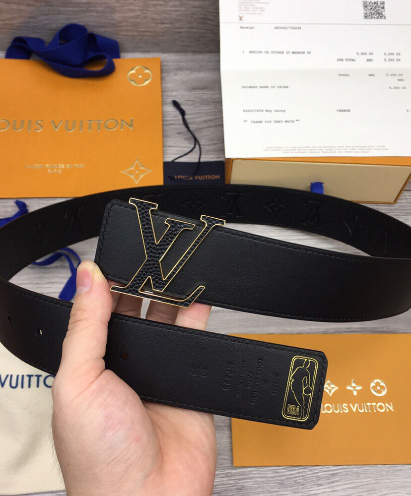 Louis Vuitton Belt Lvxnba LV Initiales 40mm Reversible Belt Black