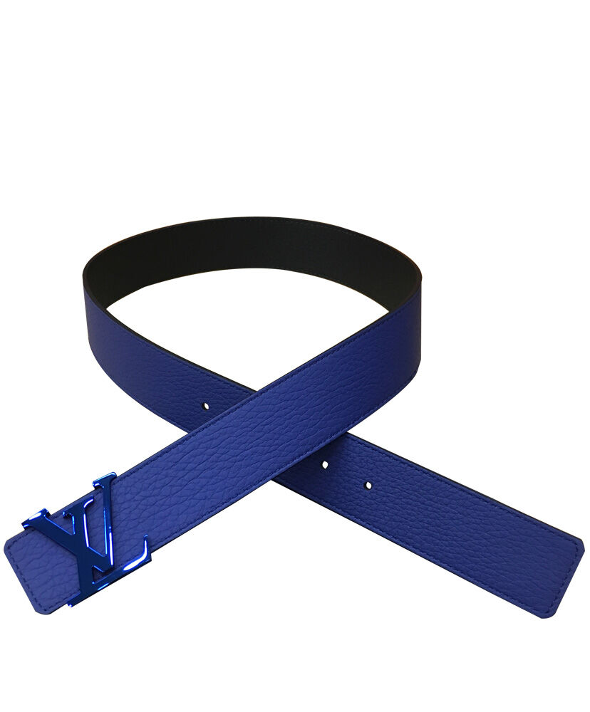 Louis Vuitton Belt LV Initiales Reversible Blue - Click Image to Close