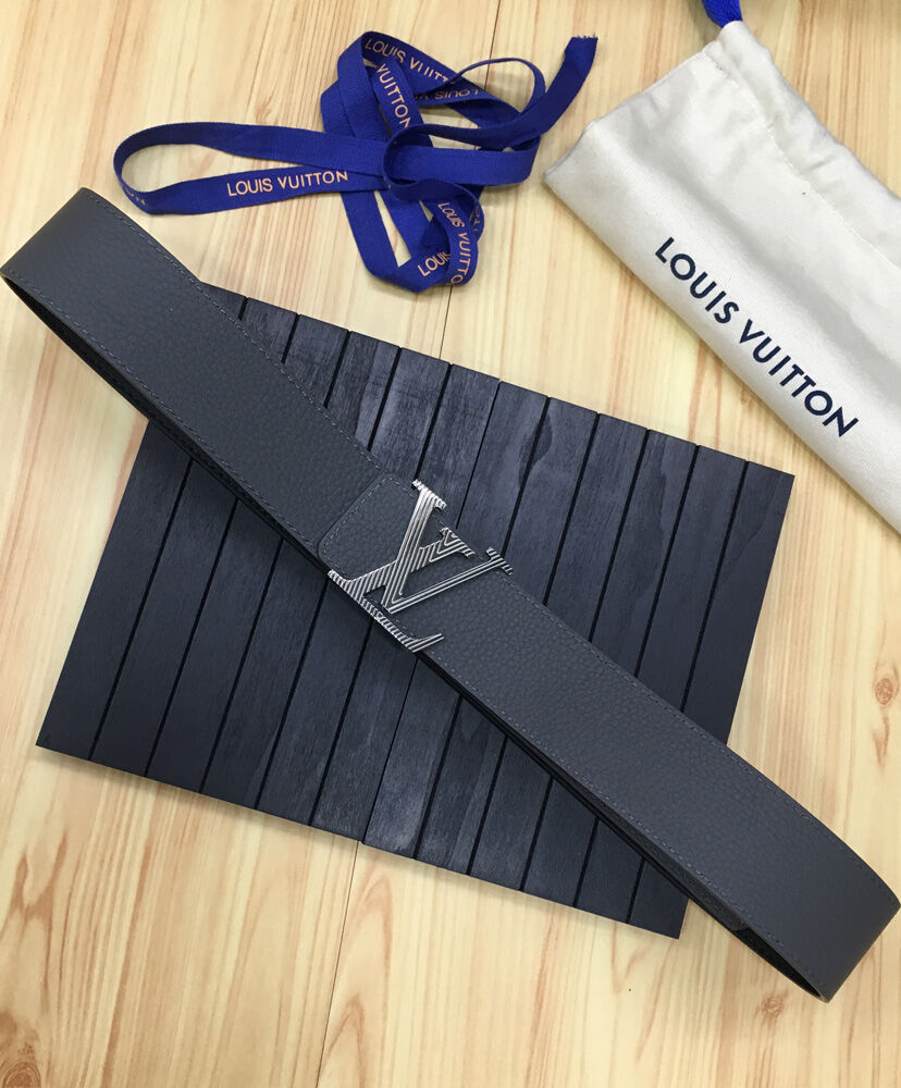 Louis Vuitton Belt LV Initiales Reversible Dark Gray