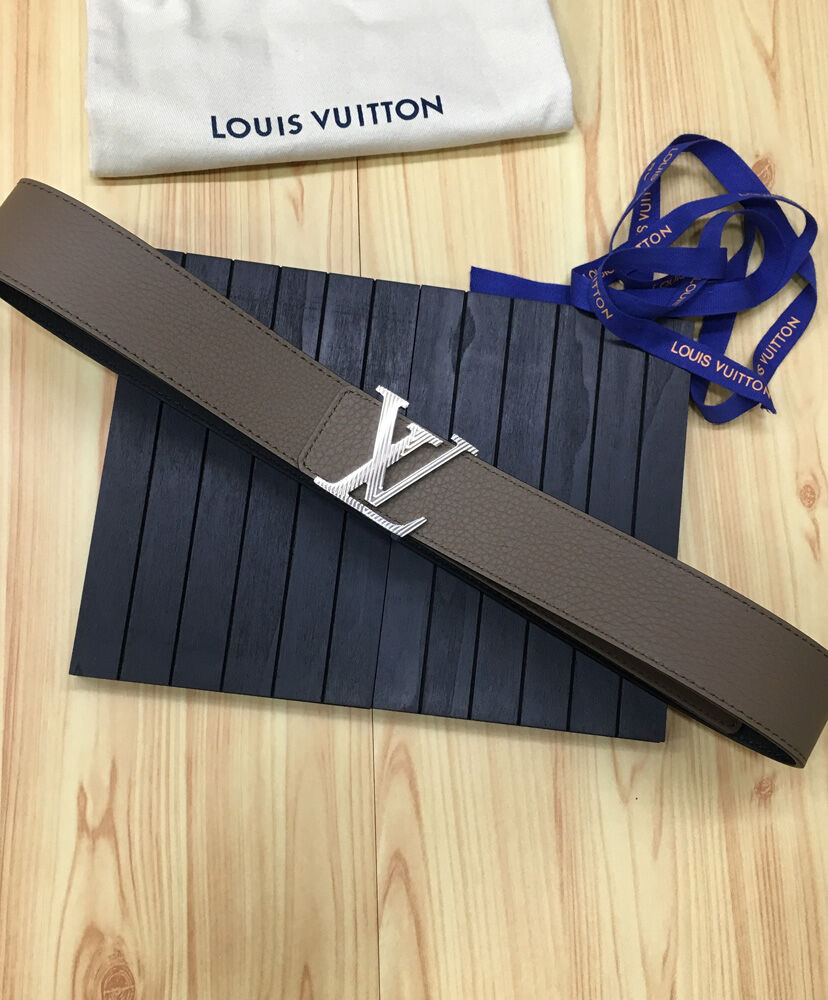 Louis Vuitton Belt LV Initiales Reversible Gray