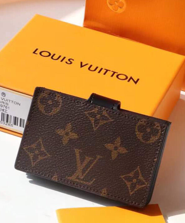 Louis Vuitton Wallet Card Holder M69761 M80878 Black