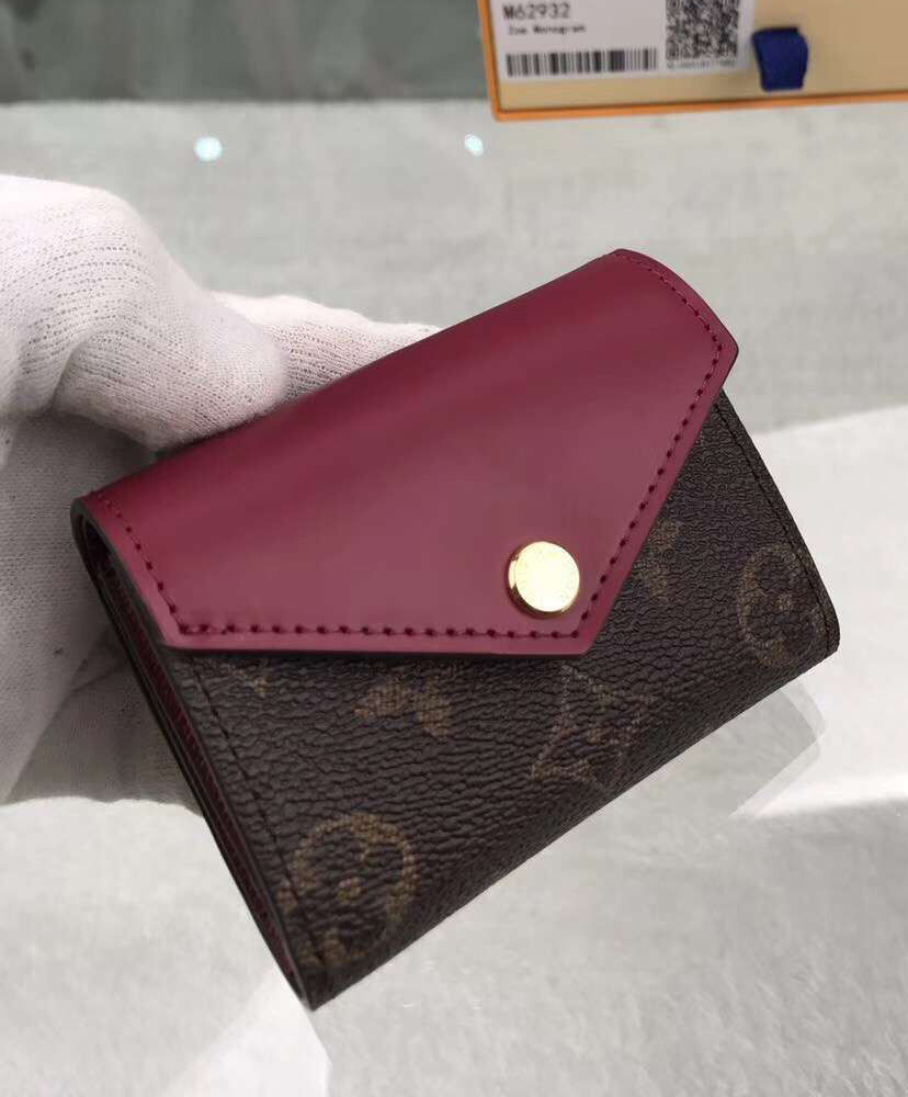 Louis Vuitton Wallet Zoe wallet M62932 M62933 Mauve