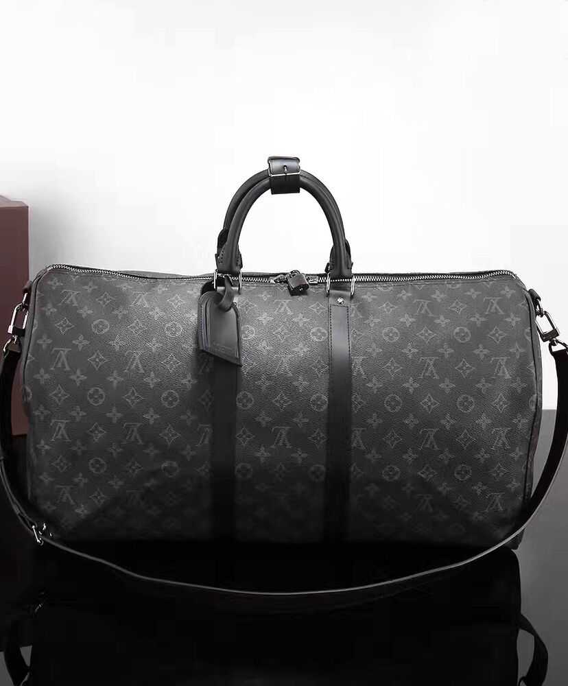 Louis Vuitton Keepall Bandouliere 55 M40605 Black