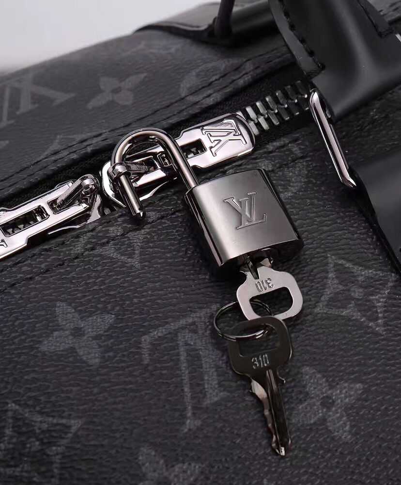 Louis Vuitton Keepall Bandouliere 55 M40605 Black