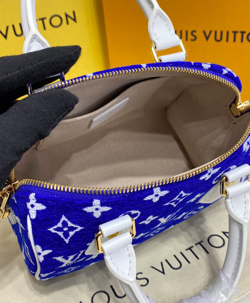 Louis Vuitton Speedy Bandouliere 20 M20751 Blue