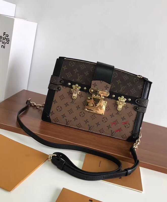 Louis Vuitton Trunk Clutch M43596 Brown