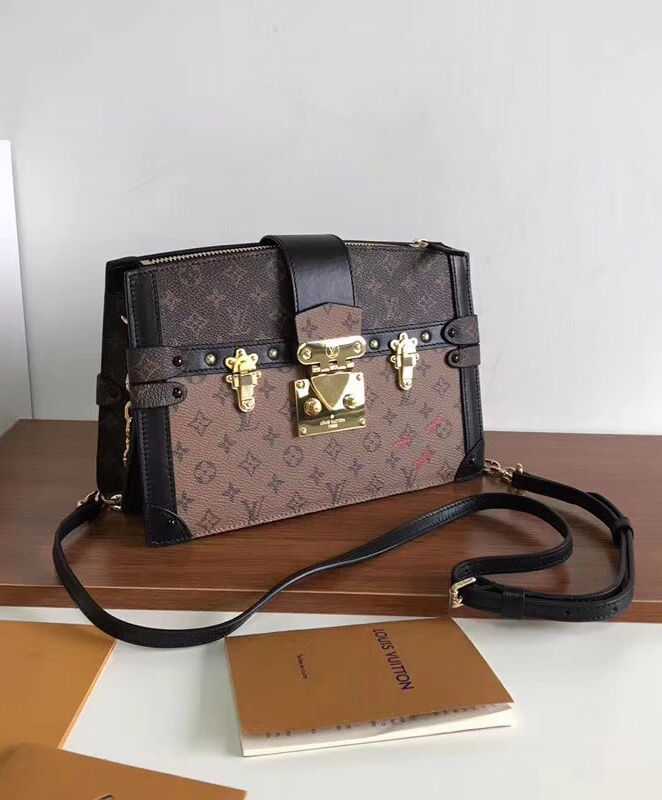 Louis Vuitton Trunk Clutch M43596 Brown