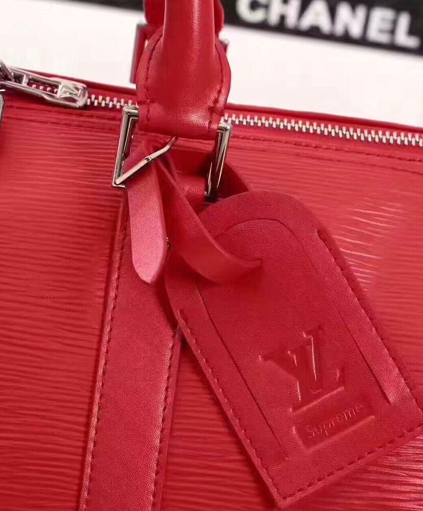 Louis Vuitton X Supreme Epi Keepall Bag Red
