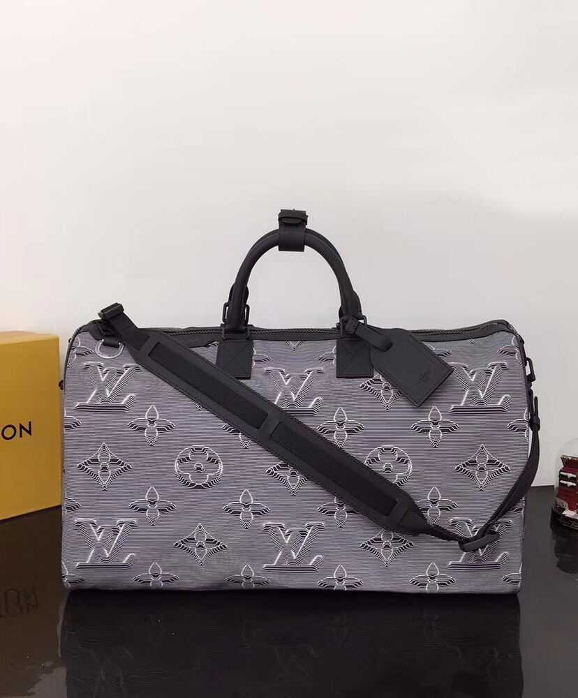 Louis Vuitton Reversible Keepall Bandouliere 50 M44939 Gray