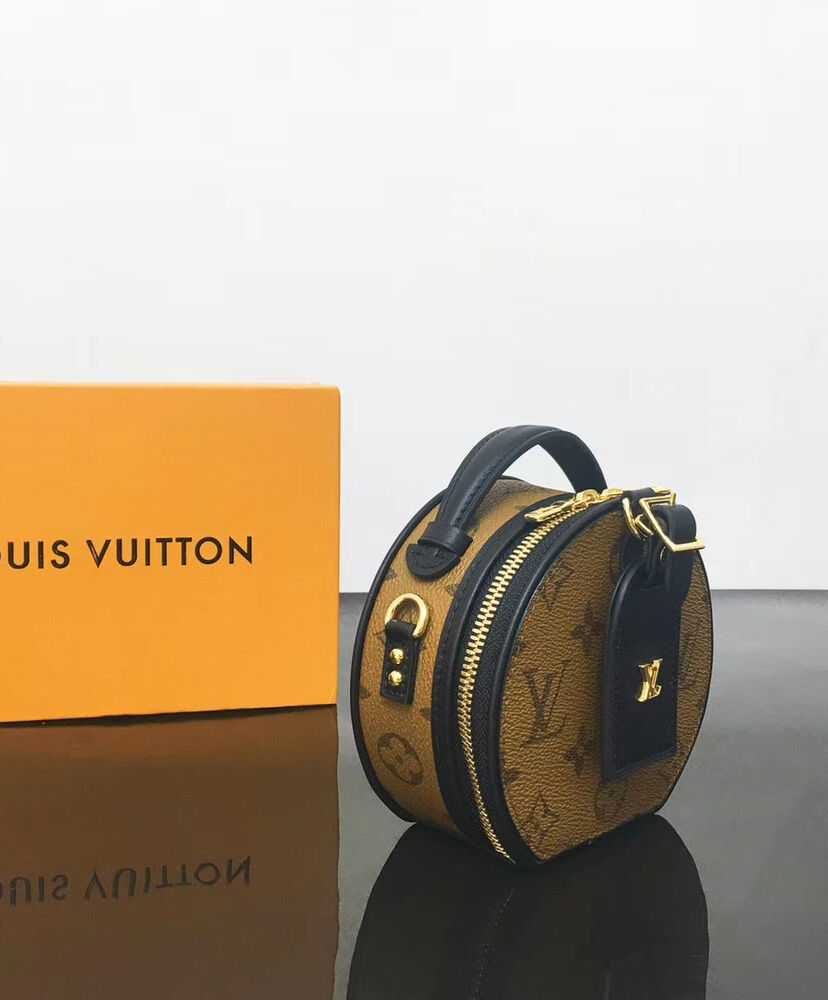 Louis Vuitton Mini Boite Chapeau Handbag M68276 Apricot