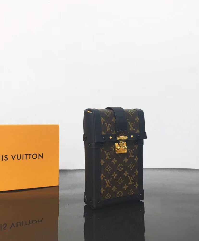 Louis Vuitton Pochette Trunk Verticale M63913 Brown