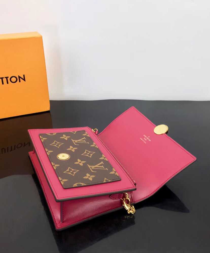 Louis Vuitton Flore Chain Wallet M67404 M67405 Mauve