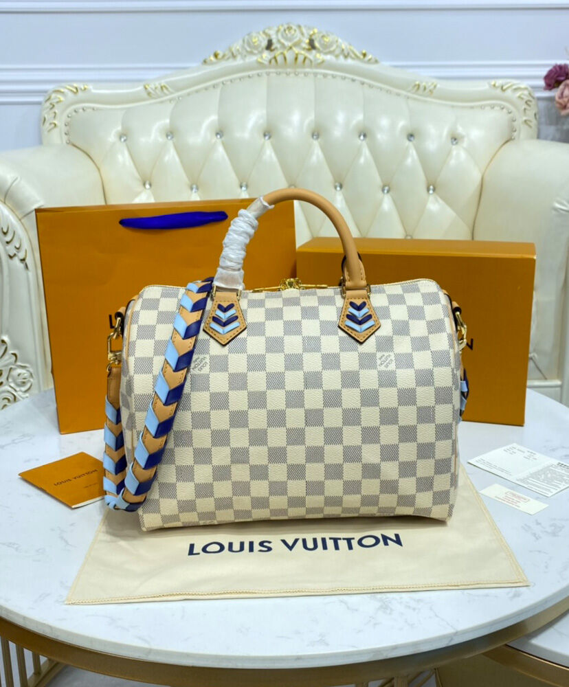 Louis Vuitton Speedy Bandouliere 30 N50054 White