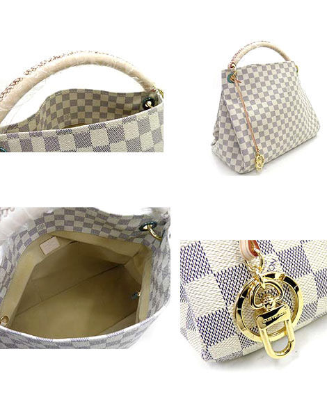 Louis Vuitton Damier Artsy N41174 White