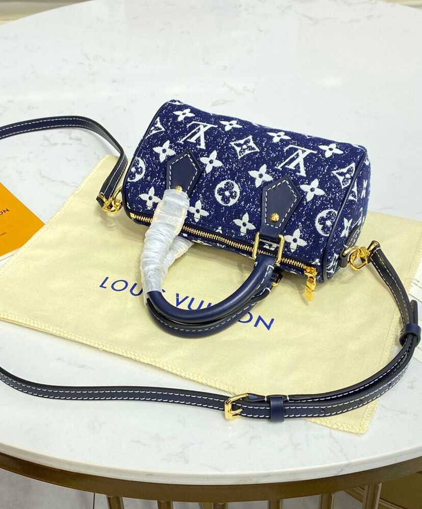 Louis Vuitton Nano Speedy M81168 M81213 Blue