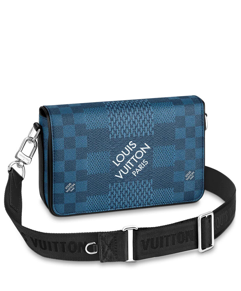 Louis Vuitton Studio Messenger Bag N50013 N50026 Blue - Click Image to Close