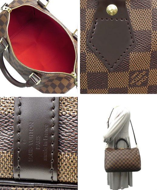 Louis Vuitton Damier Speedy N41183 Brown