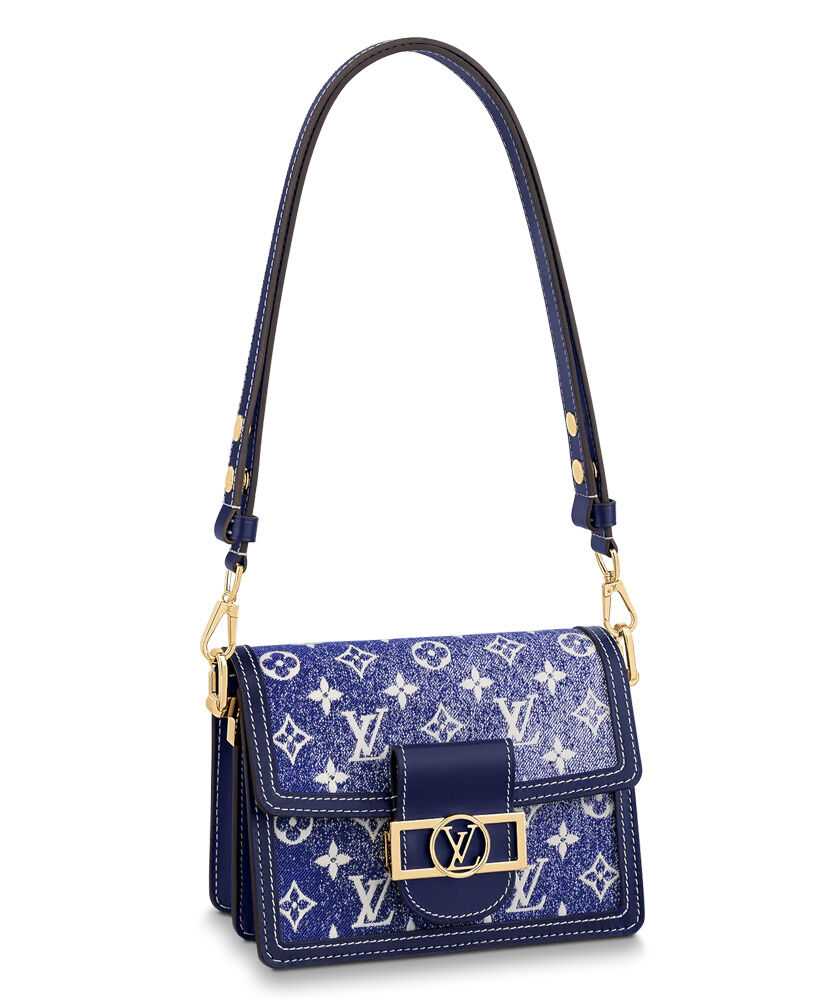 Louis Vuitton Dauphine Mini Handbag Blue - Click Image to Close