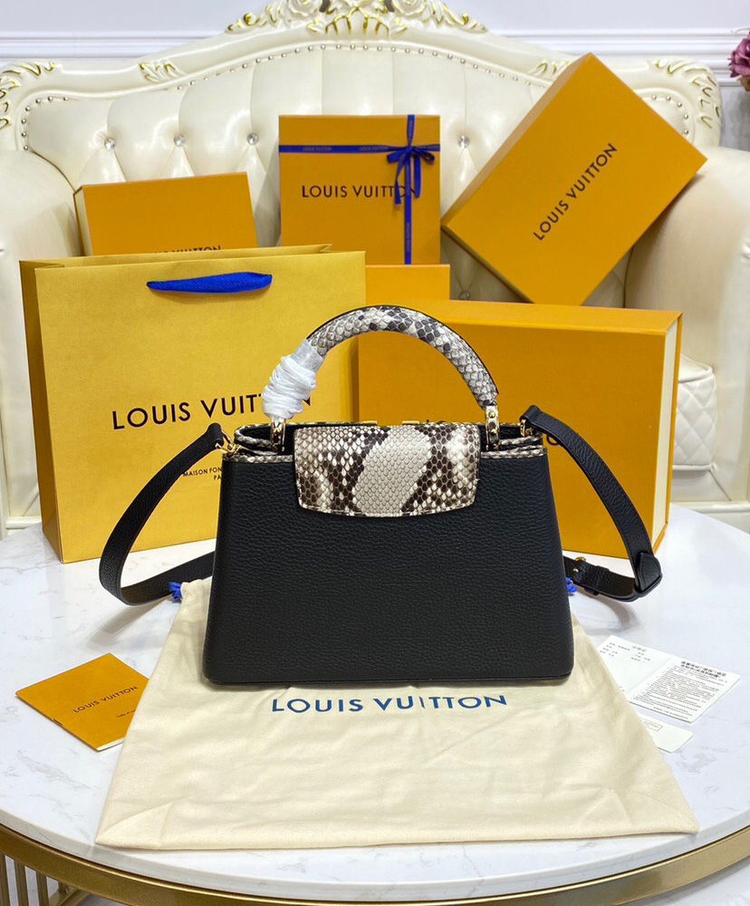 Louis Vuitton Capucines Mini Bag N80931 N96467 Black