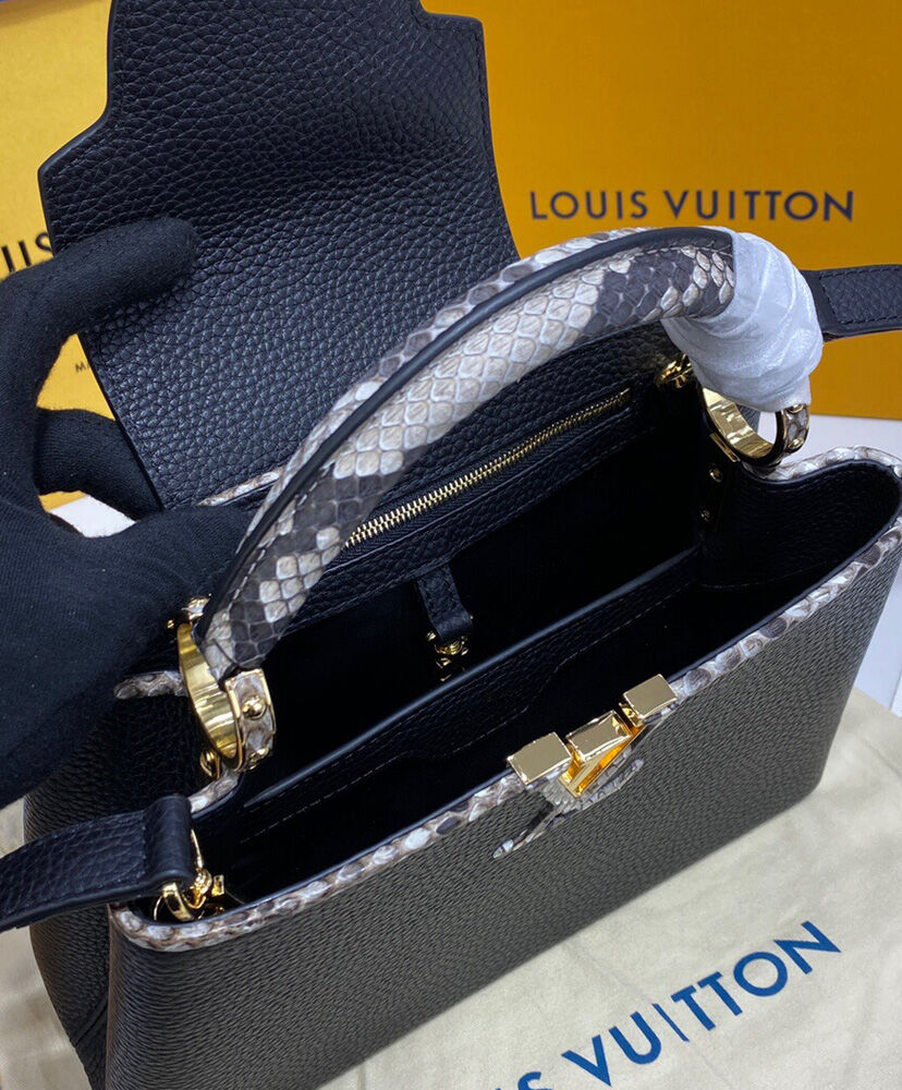 Louis Vuitton Capucines Mini Bag N80931 N96467 Black