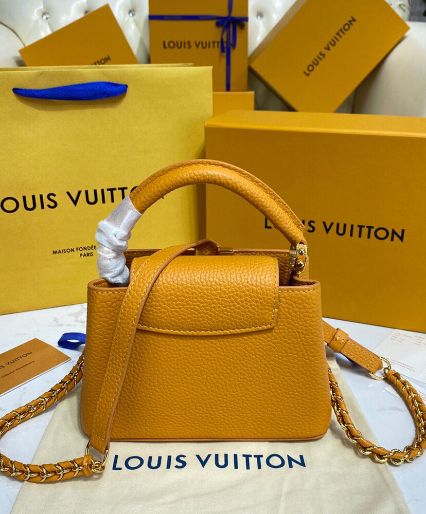 Louis Vuitton Capucines Mini Bag M59709 Orange