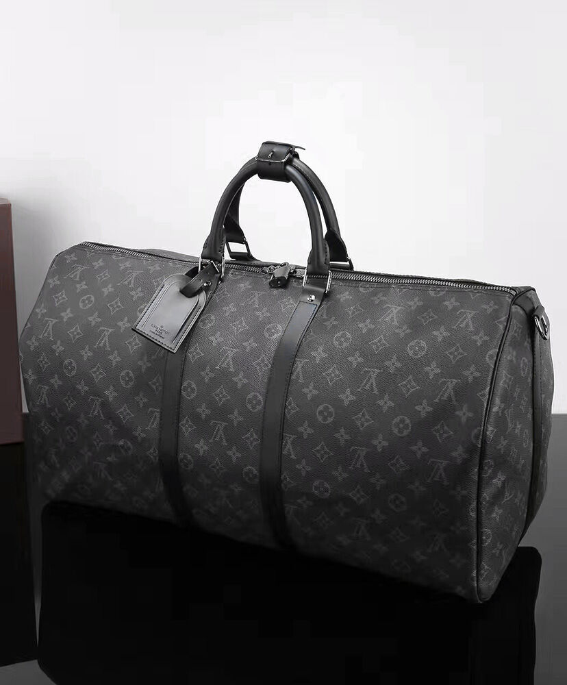 Louis Vuitton Keepall Bandouliere 55 M40605 Black