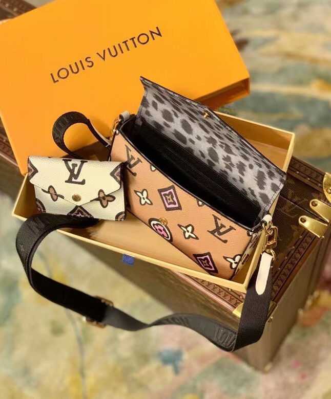 Louis Vuitton Felicie Strap & Go M80695 Apricot